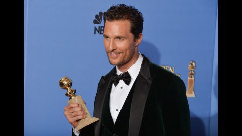 Matthew McConaughey won his first Golden Globe award in 2014 for his role in "Dallas Buyers Club." The actor gave a poignant tribute to his mother in his acceptance speech, calling her his "inspiration."