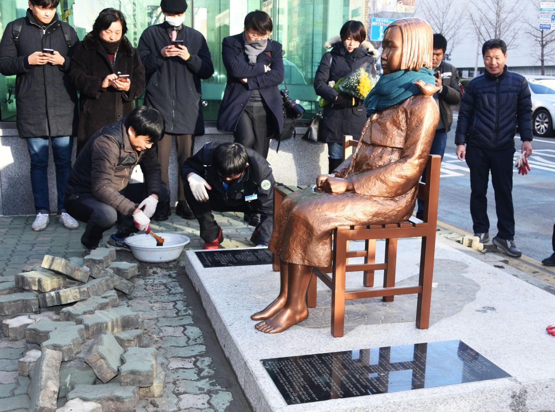 The erection of a statue in Busan has caused a diplomatic incident.
