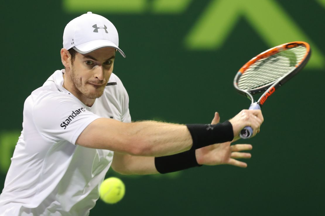Britain's Andy Murray produced stunning tennis to claw his way back into the match at one set all in Doha.