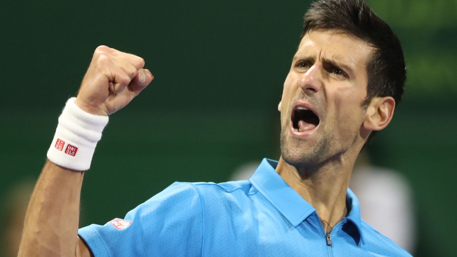 Novak Djokovic was at his pugnacious best as he saw off arch-rival Andy Murray in three sets in Doha.