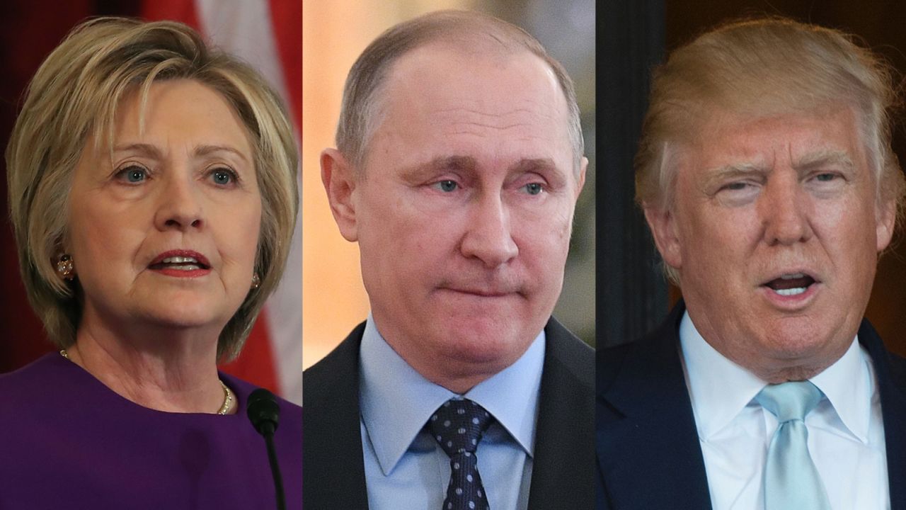 Clinton Putin Trump split