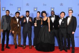 Cast and crew of 'Atlanta,' winners of Best Series - Musical or Comedy. 