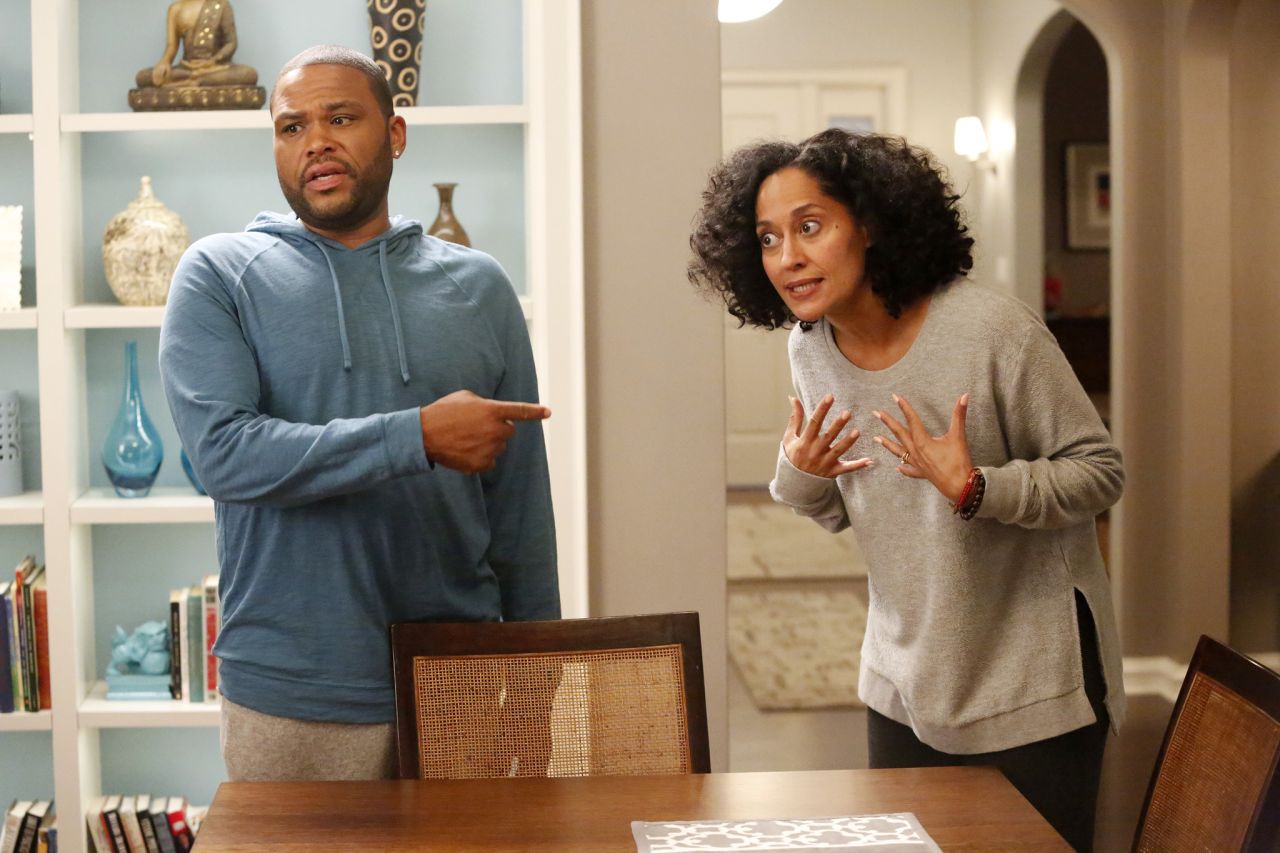 In "black-ish," Dre Johnson Sr. (Anthony Anderson) and his wife try to ingrain a sense of cultural identity in their four kids, along with the help of his own dad, played by Laurence Fishburne. Since it premiered in 2014, it has dealt with intense topics, like when the Johnson family gathered for a night of tough TV and tougher discussions, waiting to see whether a police officer would face charges for the assault of a black man.<br />