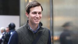 In this Monday, November 14, 2016 file photo, Jared Kushner, son-in-law of of President-elect Donald Trump walks from Trump Tower, in New York.