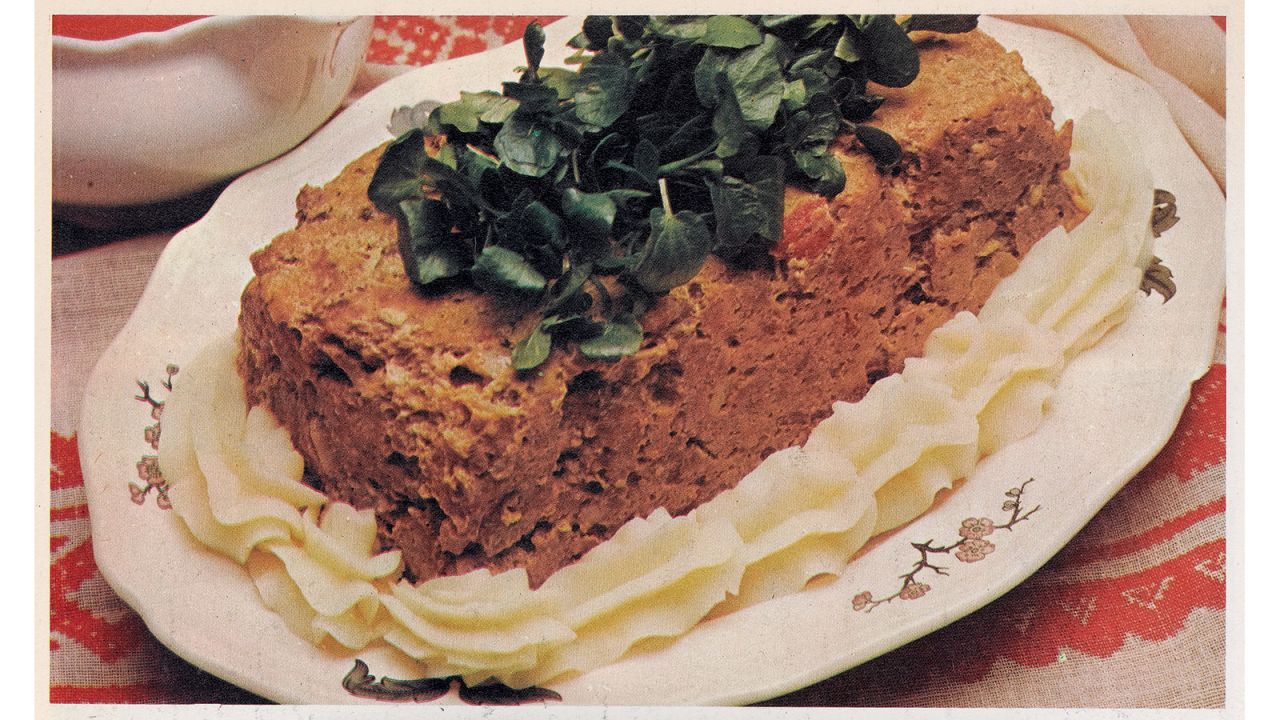 <strong>Piquant Meat Loaf -- </strong>Growing up in London in the 1970s with a Hungarian father, there was a lot of meat in Pallai's household. She's now a vegetarian. 