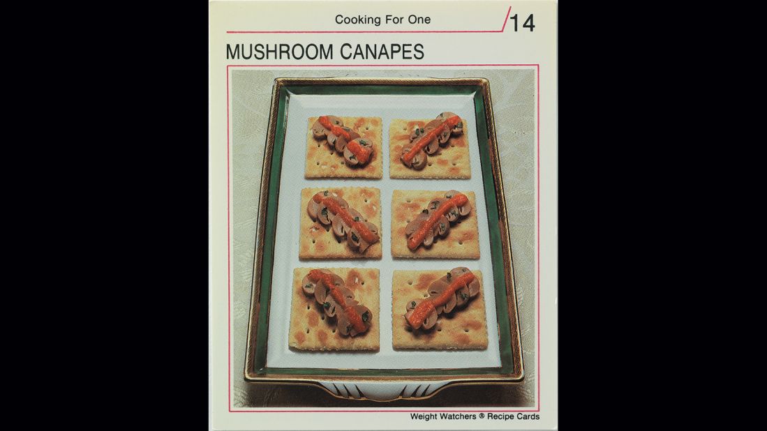 <strong>Mushroom canapes</strong> -- On a diet? After you've eaten that grapefruit for breakfast, you can snack midday on plain crackers, limp mushrooms and a smear of tomato puree. 