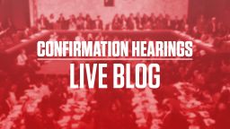 confirmation hearing live blog