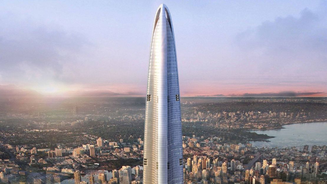 According to The Council on Tall Buildings and Urban Habitat, a building is structurally "topped-off" when it is under construction, and "the highest primary structural element is in place." Wuhan Greenland Center (above), will become China's tallest building when it tops out next year