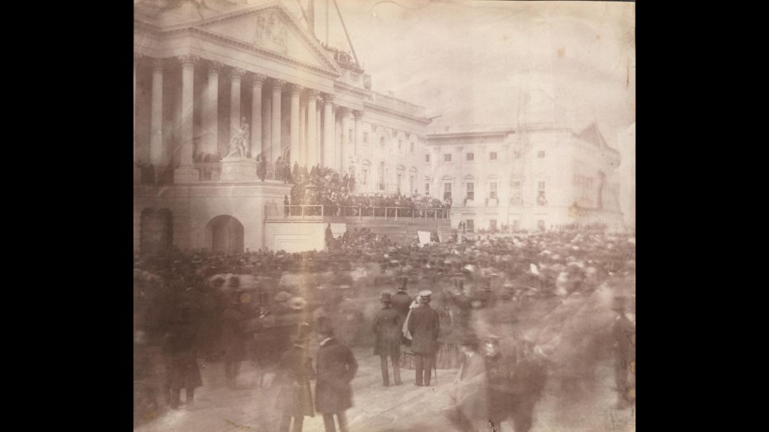 The 1857 inauguration of James Buchanan was the first inauguration ceremony known to be photographed.