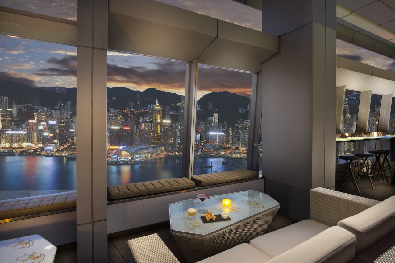 <strong>Ozone: </strong>Can't beat the views at Ozone, which sits on the 118th floor of the Ritz-Carlton. The outdoor area of this Kowloon bar offers views of the city and harbor from 490 meters above sea level.
