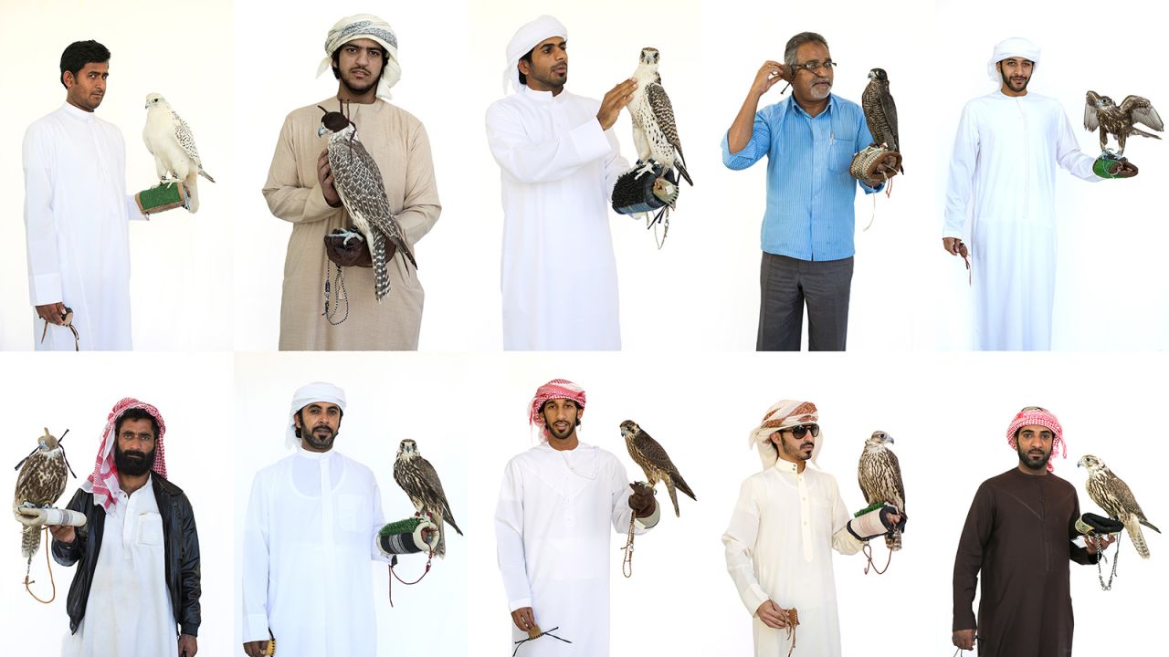 <strong>Falconers and their birds: </strong>Falcons are an important part of life in the UAE. Falconry traditions stretch back to the days when Bedouin families used them to hunt meat in the desert. In 2012, falconry was recognized on UNESCO's Intangible Cultural Heritage of Humanity list.