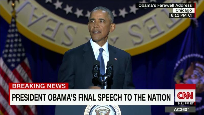 President Obama Farewell Address: Full Text, Video | CNN Politics