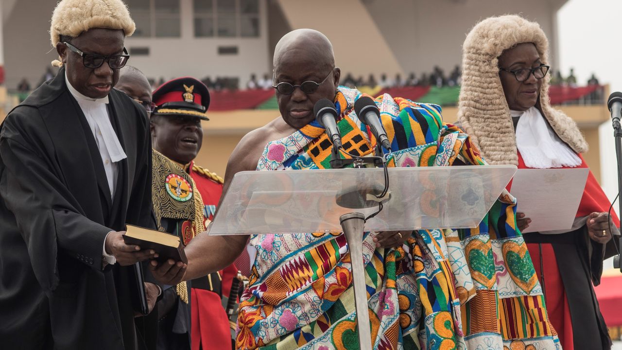 Parts of Akufo-Addo's inauguration speech were taken from the words of two former US Presidents.
