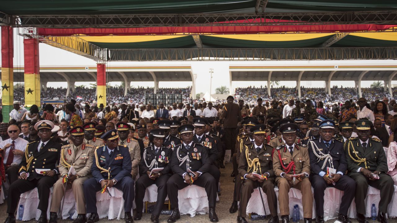 The presidential inauguration was attended by more than 6,000 guests.
