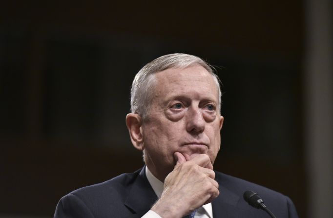 Mattis testifies before the Senate Armed Services Committee. He <a href="index.php?page=&url=http%3A%2F%2Fwww.cnn.com%2F2017%2F01%2F12%2Fpolitics%2Fjames-mattis-defense-confirmation%2F" target="_blank">emerged from his confirmation hearing </a>with broad support after he took a strong posture against Russian President Vladimir Putin and answered tough questions on women and gays in combat.