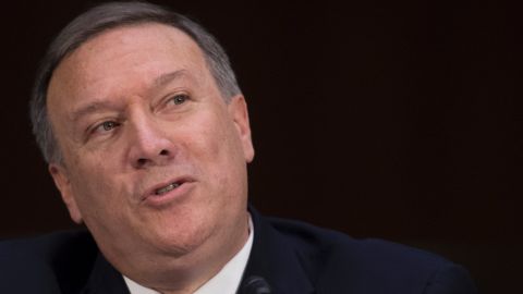 US Congressman Mike Pompeo, R-Kansas, testifies before the Senate (Select) Intelligence Committee on Capitol Hill in Washington, DC, January 12, 2017, on his nomination to be director of the Central Intelligence Agency (CIA) in the Trump administration. / AFP / JIM WATSON        (Photo credit should read JIM WATSON/AFP/Getty Images)