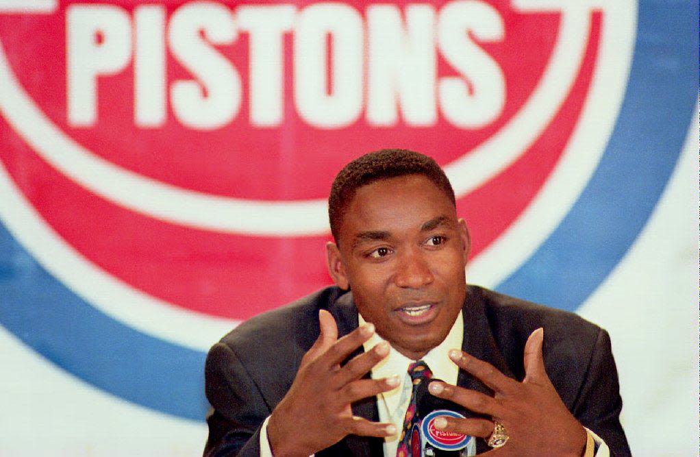 NBA 75: At No. 26, Isiah Thomas spearheaded Detroit's 'Bad Boys' and  embraced toughness as a leader - The Athletic