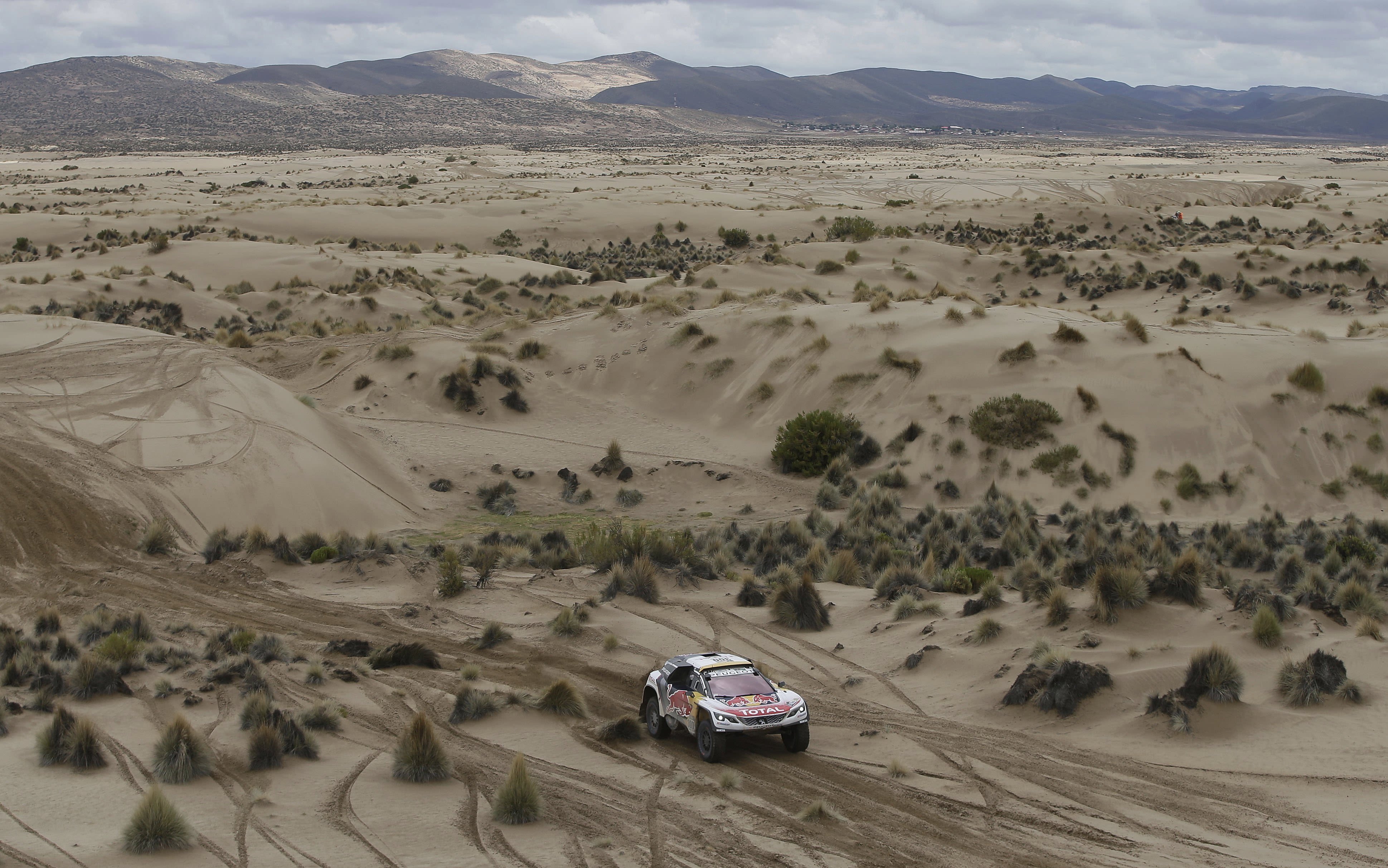 The 12 punishing stages push muscles and metal to the edge as the drivers take on varying temperatures and altitudes. The seventh stage (shown here) crossed rugged Bolivian landscape between La Paz and Uyuni.