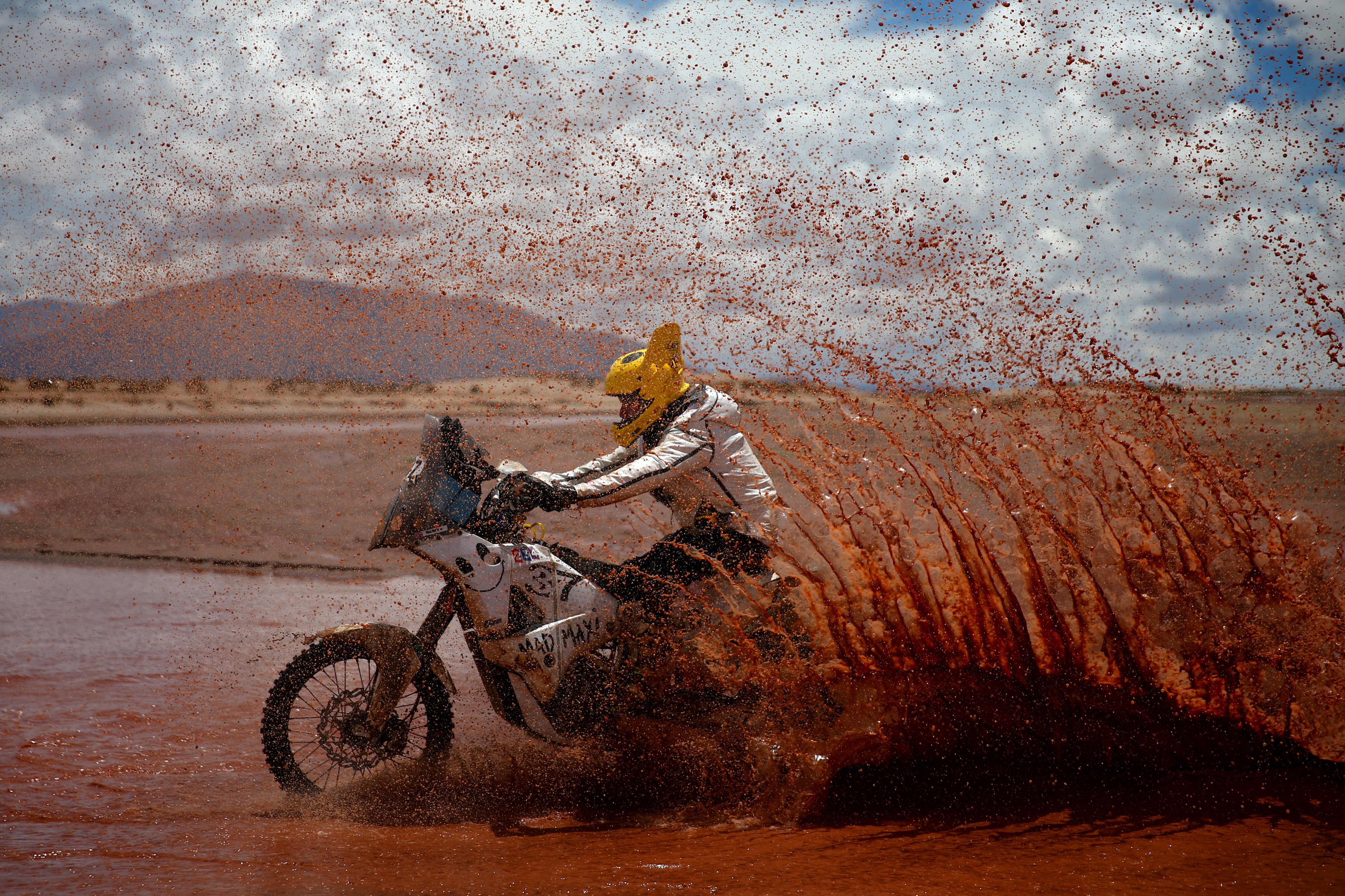 Extreme weather forced organizers to cancel stage nine between Salta and Chilecito in Argentina because of "a massive landslide caused by thunderstorms."