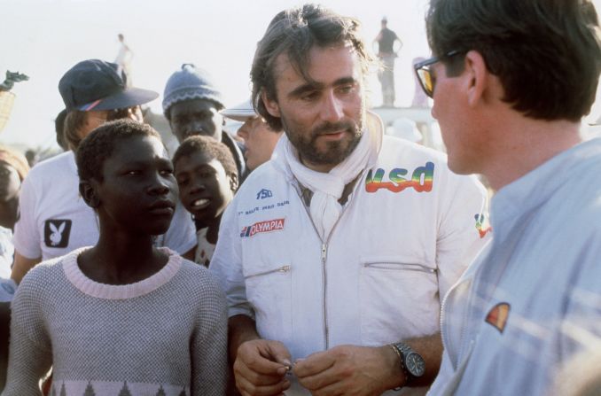 The race began in 1978 on another continent, and was then known as the Paris-Dakar Rally. It was the brainchild of the late racer Thierry Sabine (center). He got lost driving in the Tenere region of North Africa's Sahara desert, and decided it would be an amazing setting for a race.