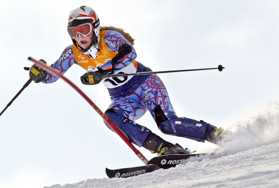 She made her Olympic debut at Salt Lake City 2002 as a 17-year-old, finishing 32nd in slalom and sixth in the combined slalom/downhill event.