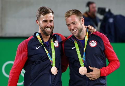 It was his second medal of the Games, having also helped himself to bronze in the mixed doubles with Steve Johnson. The American duo beat Canadians Daniel Nestor and Vasek Pospisil in straight sets 6-2 6-4. 