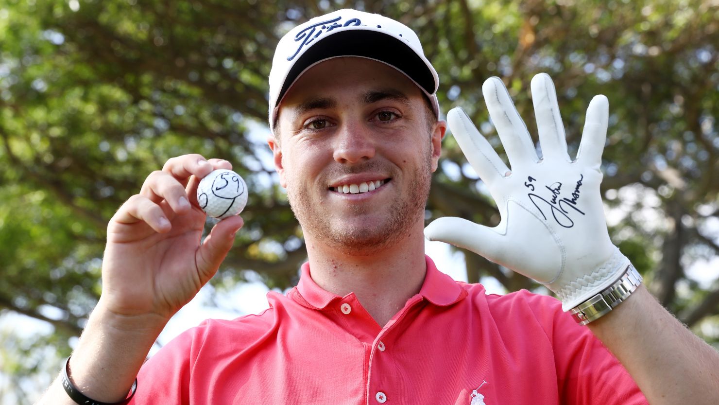 Justin Thomas became the youngest of seven players to shoot sub-60 on the PGA Tour.