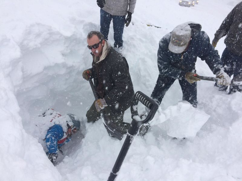 Skier Rescued After Triggering Avalanche | CNN