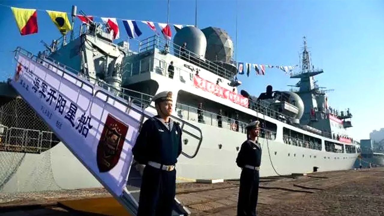 China's Navy has added a new model of electronic reconnaissance ship to its fleet, CNS Kaiyangxing or Mizar.