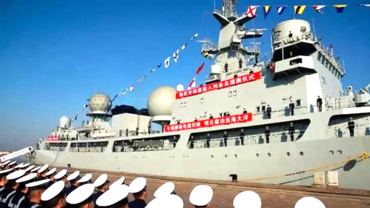 The Kaiyangxing has a maximum speed of 20 knots, or 37 kilometers per hour.