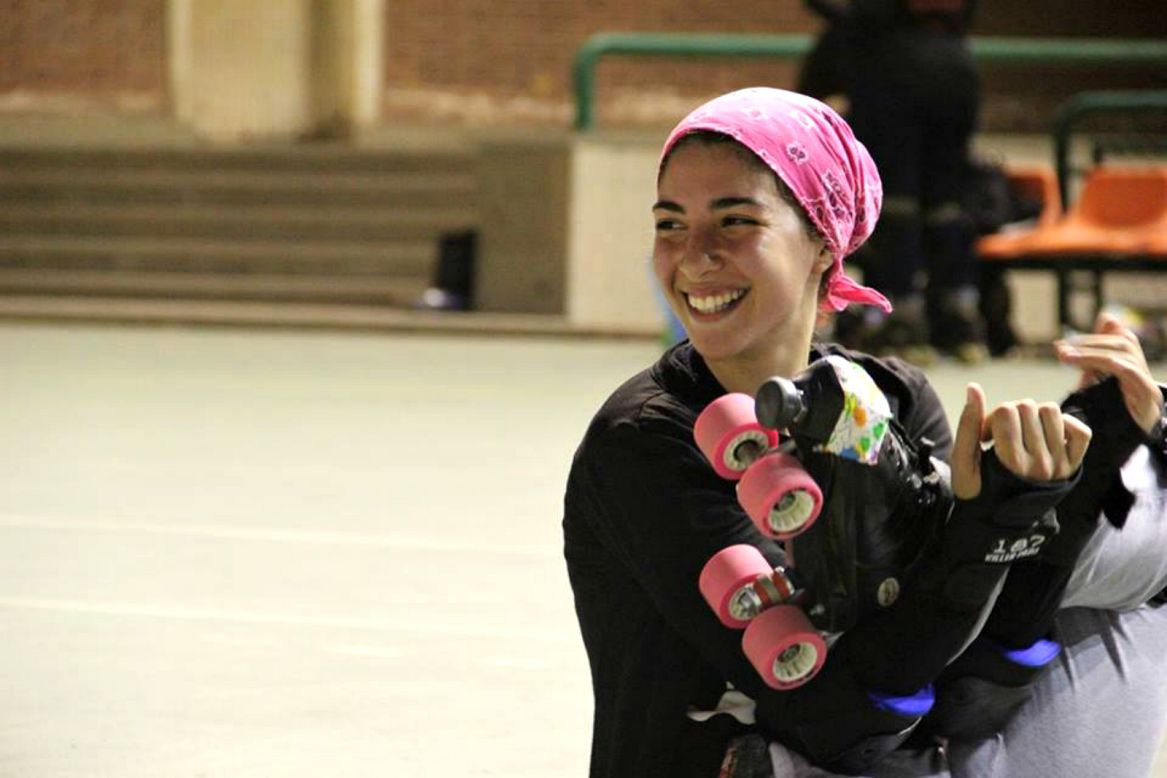 This month, Egyptian roller derby team the CaiRollers will compete in the first regional match of its kind against Abu Dhabi. The Arab world may not be foremost on people's minds when they think of roller derby, but, 25 girls bound on female solidarity want to change all that. <br /><br />Pictured: Sumer Abd El Nasser, a script writer has been a player at CaiRollers for over three years.