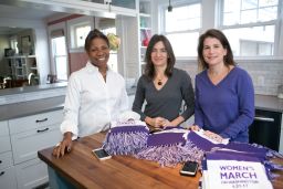 Patricia Canning, Marietta Zacker and Allison Busch-Vogel will lead four buses of women to the march from South Orange, New Jersey.