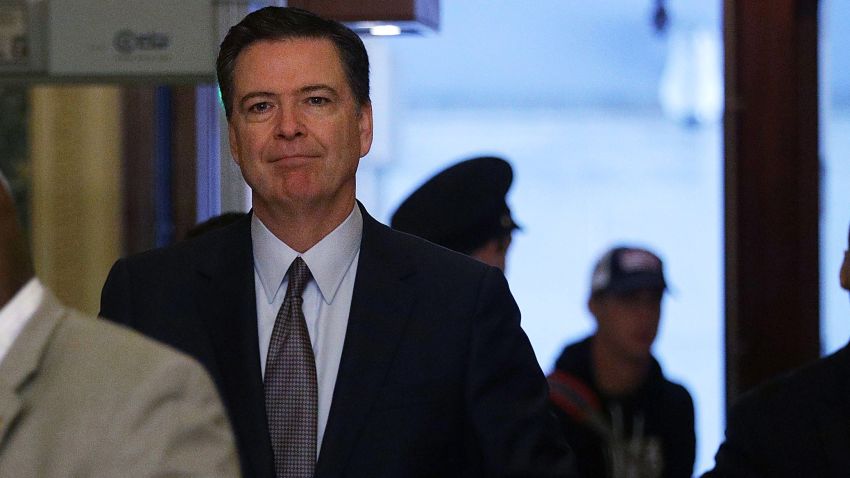 FBI Director James Comey arrives at the U.S. Capitol for a classified briefing on Russia for all members of the House of Representatives January 13, 2017 on Capitol Hill in Washington, DC.