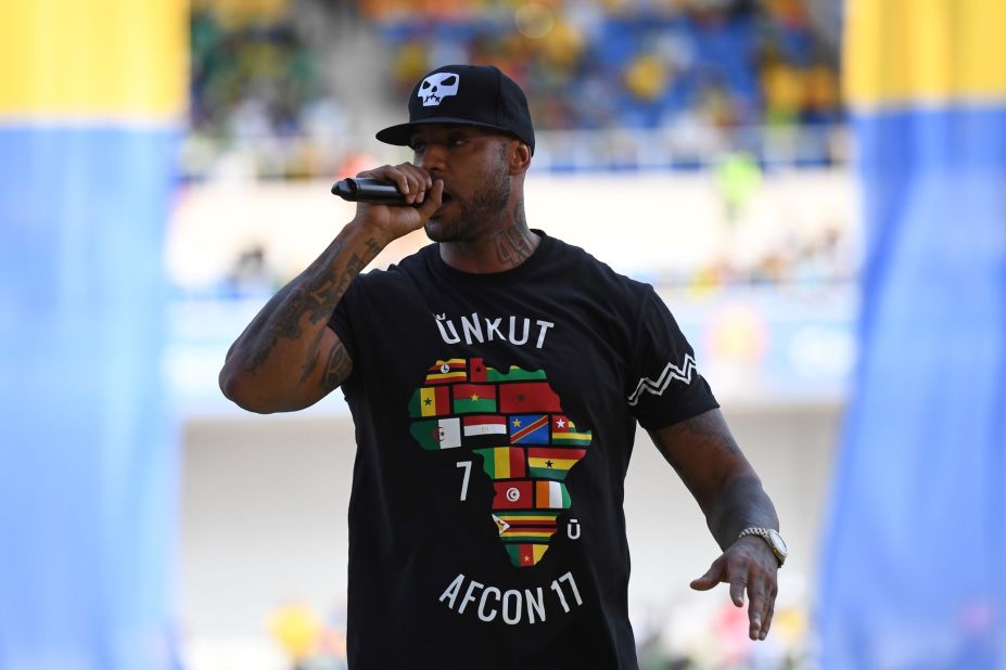 French rapper Booba also performed during the opening ceremony.