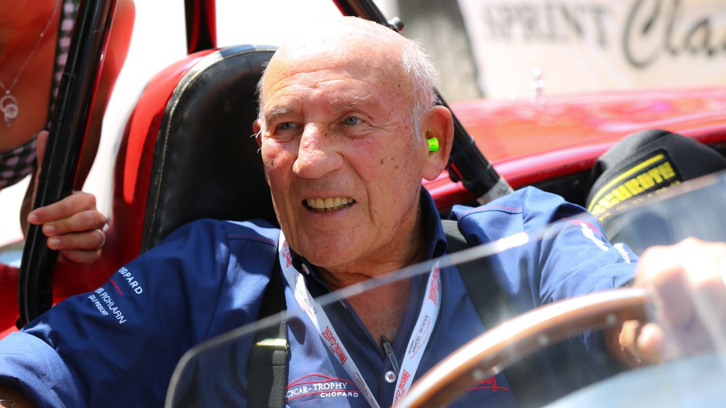 British motor racing legend, Stirling Moss.