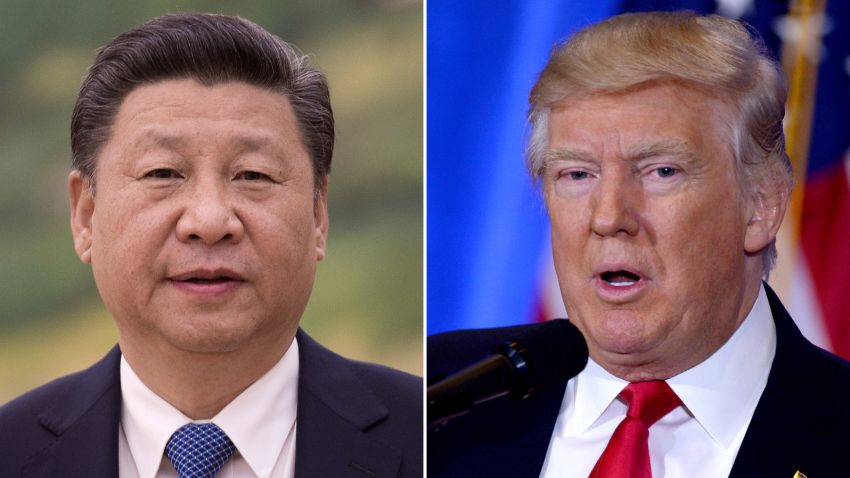 Xi Jinping Donald Trump split