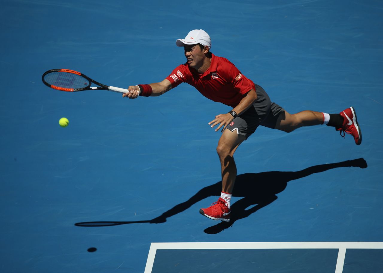 No. 5 seed Kei Nishikori -- who has never progressed past the quarterfinals of the Australian Open -- battled through to the second round in a five-set epic against Russia's Andrey Kuznetsov ...