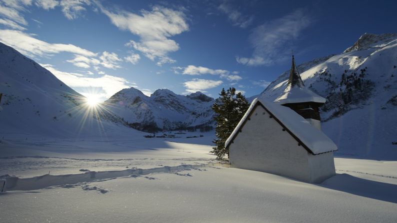 <strong>Pray for world peace at the Sertig Valley chapel: </strong>Built in 1699, the tiny, picture-perfect chapel in the village of Sertig near Davos is still open for weddings and prayer. 