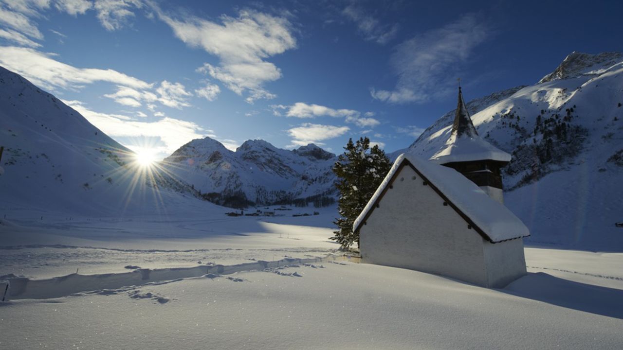 It's the final stop of the Sertig Classic Davos, but the picture-perfect chapel is open to visitors too.