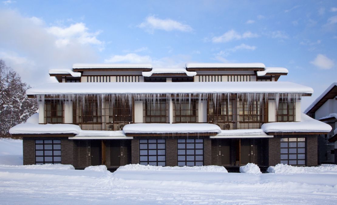 Afini's Niseko property, Nimachiya, is a three-bedroom ski-in and out villa. 