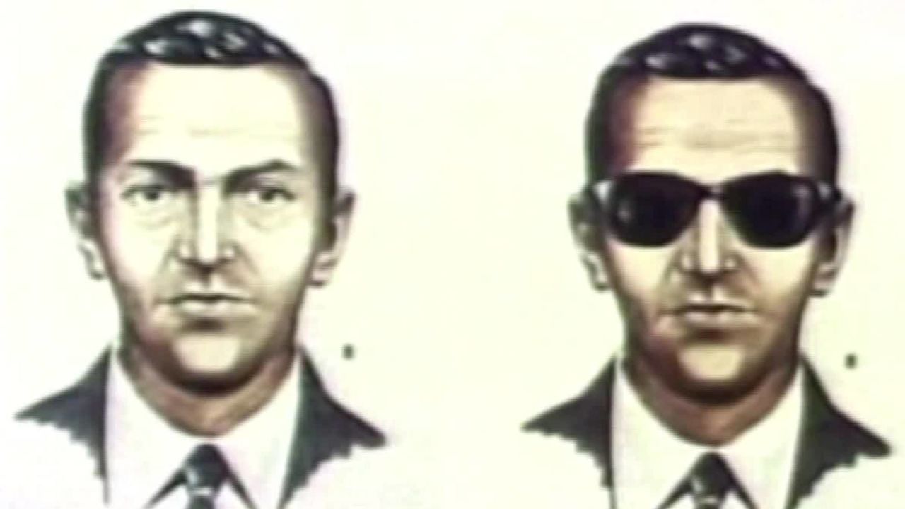 An artist's rendering of D.B. Cooper, who hijacked Northwest Orient Flight 305 out of Portland, Oregon, and demanded $200,000 in ransom. 