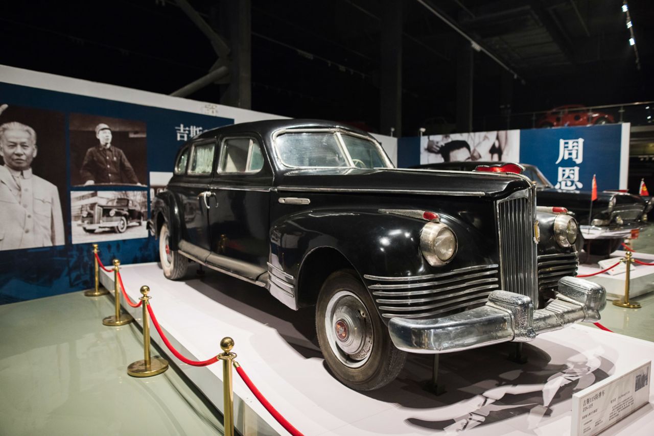 This 1945 ZiS was used by Liu Shaoqi, who was President of China from 1958 to 1968, but fell out of favor with Mao during the Cultural Revolution. His car was attacked by Red Guards.<br />