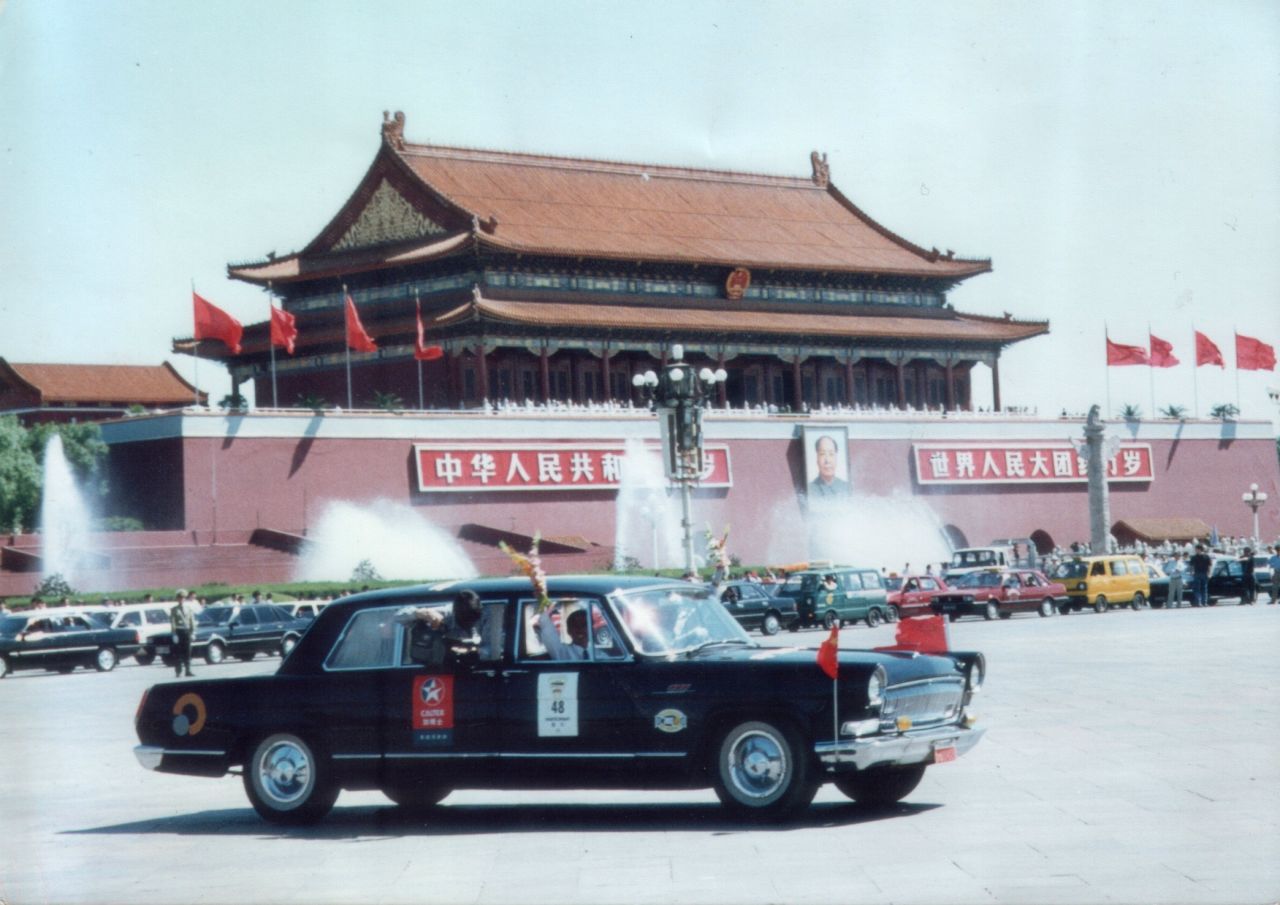 Luo Wenyou is a Chinese collector who's car collection includes several of China's most important automobiles. This image shows the 1998 Louis Vuitton Classic China Run rally, which began in the Chinese city of Dalian and ended in Beijing.