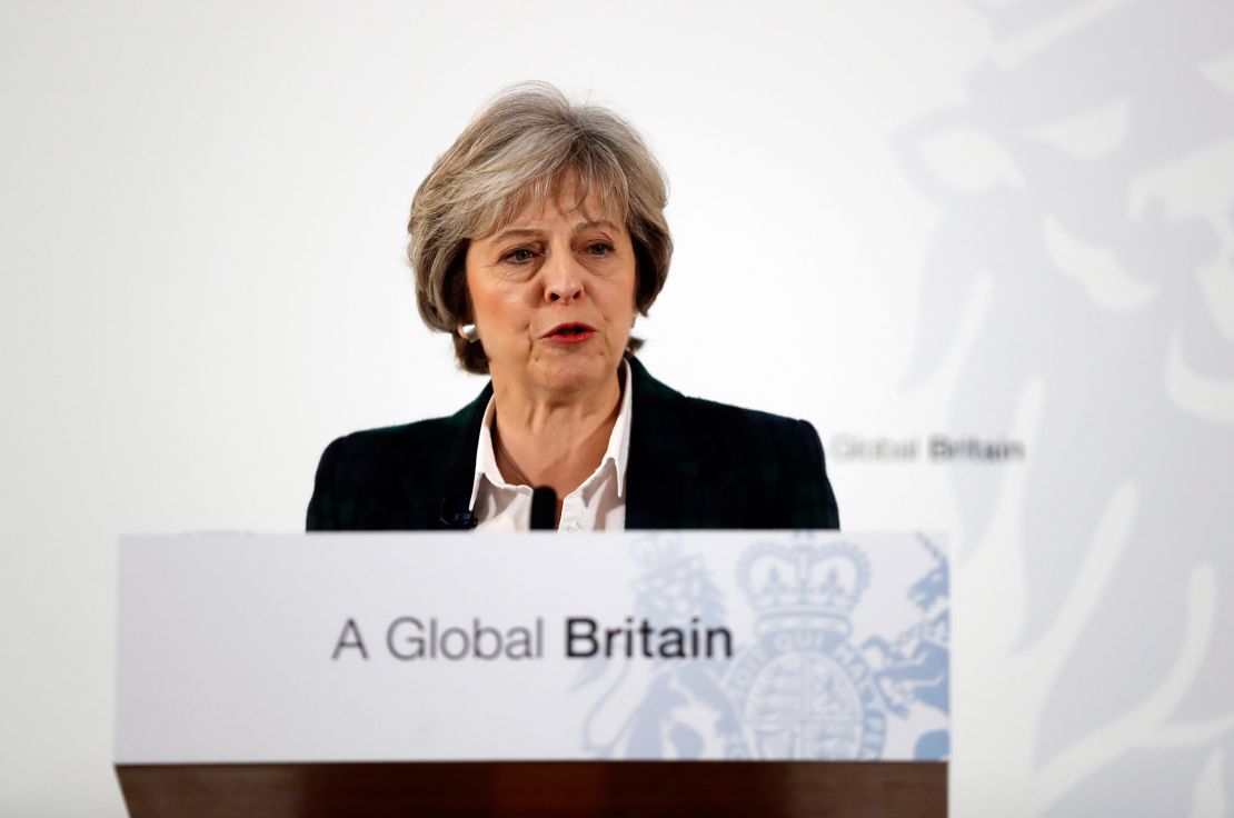 British Prime Minister Theresa May says she wants to build on the UK's "special relationship" with the US.