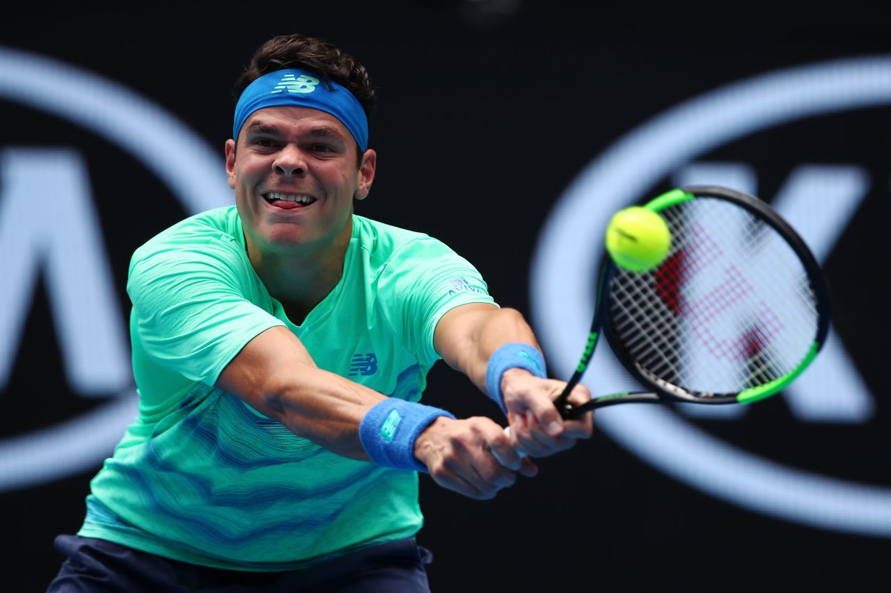 World No. 3 Milos Raonic overcame the enterprising Dustin Brown -- who has upset top seeds at grand slams in the past -- in straight sets.