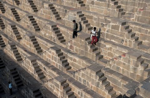 <strong>Chand Baori, Abhaneri, Rajasthan: </strong>With 3,500 steps in perfect geometric design, Chand Baori is one of the most beautiful stepwells in India. The 1,200-year-old site is open to local residents for a few hours every day.