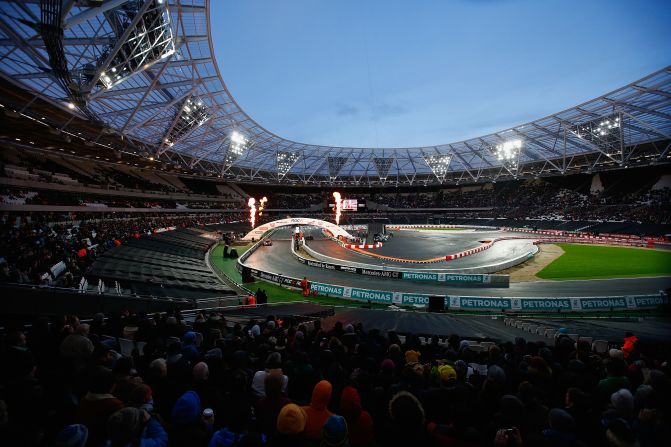 ROC is coming to North America for the first time in 2017. The event has been staged at some of the iconic sporting venues around the globe including the Olympic Stadium in London (seen here), the Bird's Nest stadium in Beijing and Paris' Stade de France.