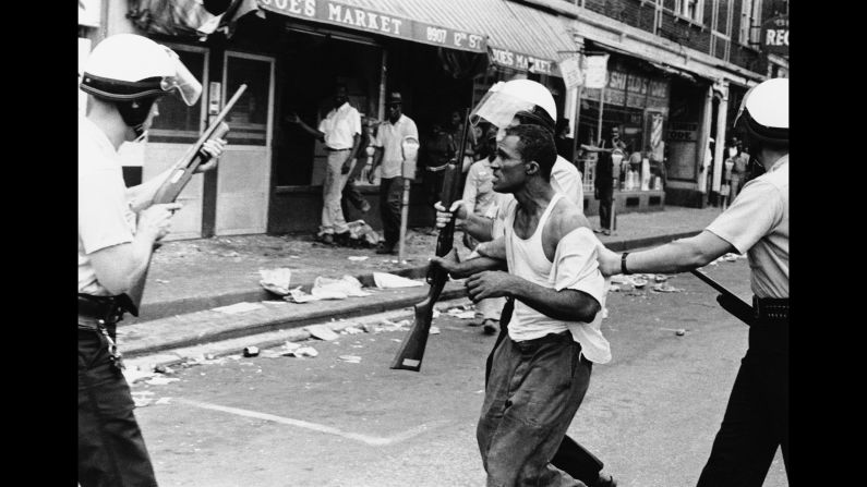 A group of Freedom Riders from Nashville, Tennessee, are arrested after arriving in Birmingham. Bull Connor, the Birmingham police commissioner, said the group was being arrested for its own protection.