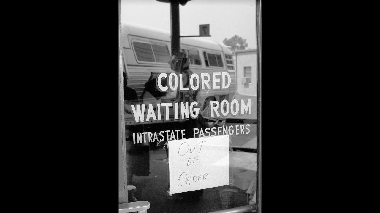 In addition to segregation on buses and trains, there were also segregated waiting rooms at transit stations.