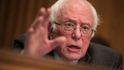 Senator Bernard Sanders (I-VT) asks questions to Betsy DeVos during her confirmation hearing for Secretary of Education before the Senate Health, Education, Labor, and Pensions Committee on Capitol Hill January 17, 2017 in Washington, DC. / AFP / Brendan Smialowski        (Photo credit should read BRENDAN SMIALOWSKI/AFP/Getty Images)